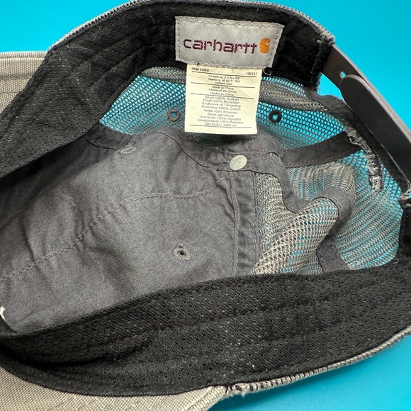 Carhartt Hat Cap Snapback Canvas/Mesh Gray One Size Adjustable - Picture 9 of 11